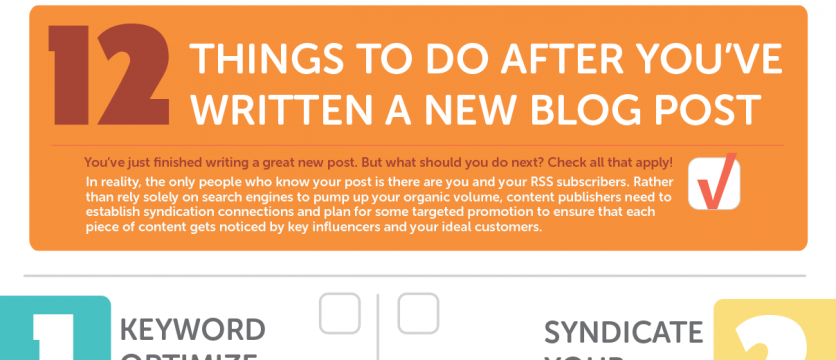 Finally! A Blog Promotion Checklist That Makes Sense!
